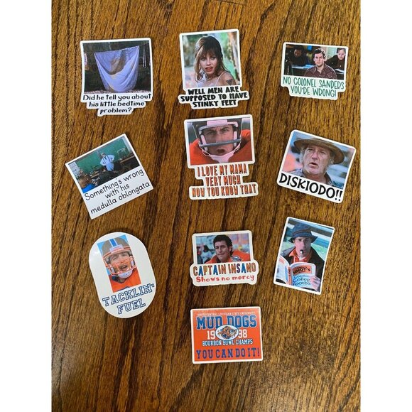 The Waterboy STICKER Bobby Boucher Inspired Set of 11 Stickers High Quality H2O - Picture 3 of 8